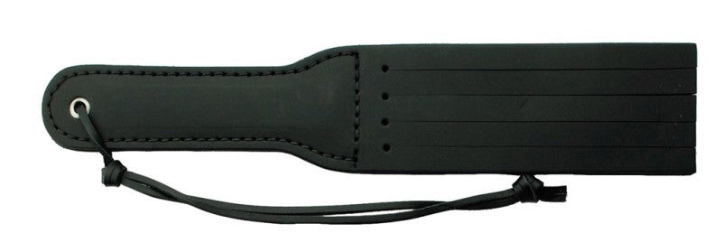 Spartacus Enterprises 11 Inch Mini Slapper With Slits Latigo Leather BDSM - - Paddles And Slappers