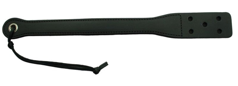 Spartacus Enterprises 18 Inch Long Black Leather Slapper with Steel Core - - Paddles And Slappers