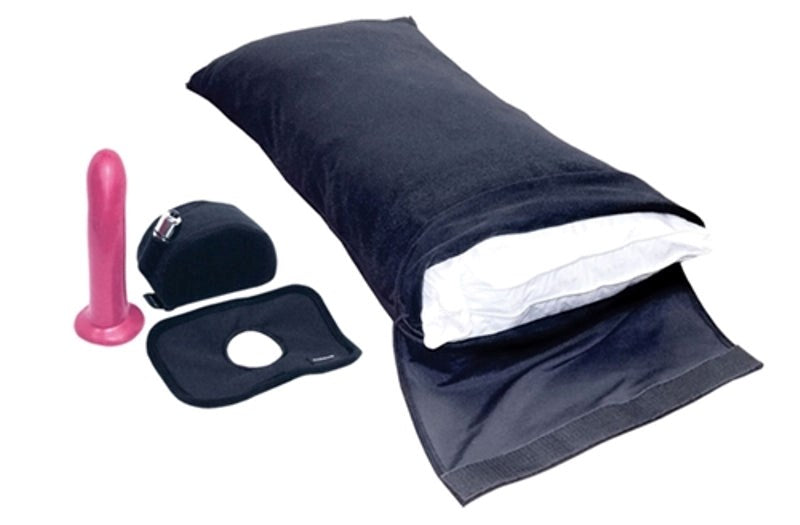 Sportsheets 5 Piece Vibrating Position Pillowcase Set with Silicone Dildo - - Sex Furniture