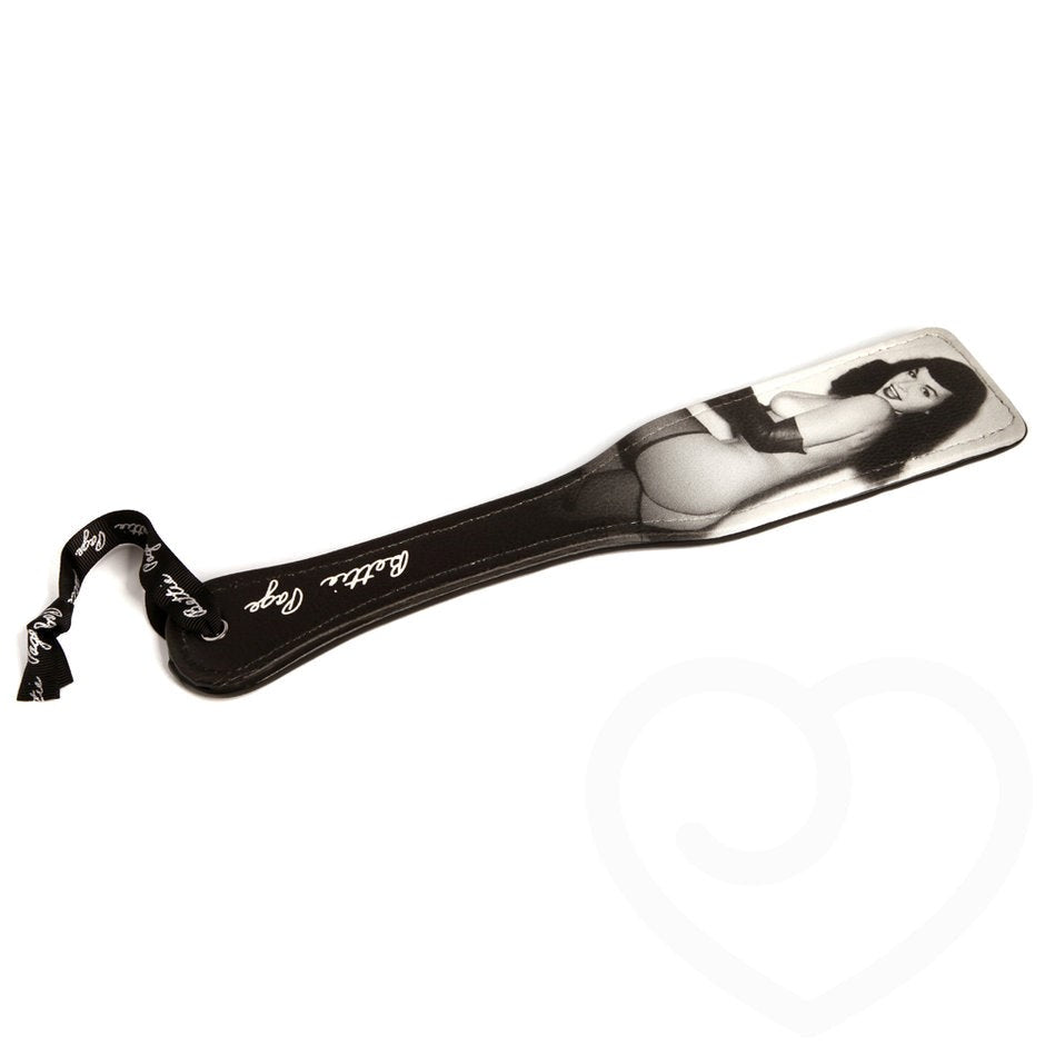 Love Honey Bettie Page Picture Perfect Spanking BDSM Paddle Dual Texture - - Paddles And Slappers