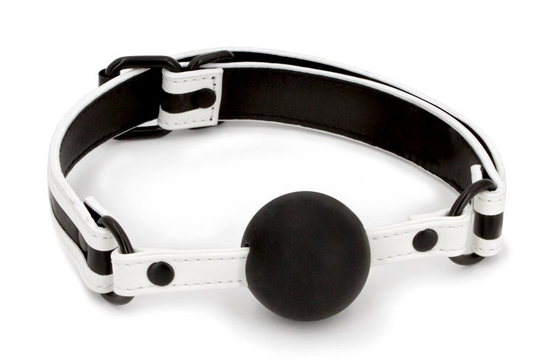 NS Novelties GLO Bondage Ball Gag Glow in Dark BDSM Restraint - - Bondage Gags and Bits