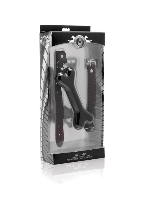 XR Brands Hound Adjustable Dog Bone Gag Premium Puppy Play Sex Toy - - Bondage Gags and Bits