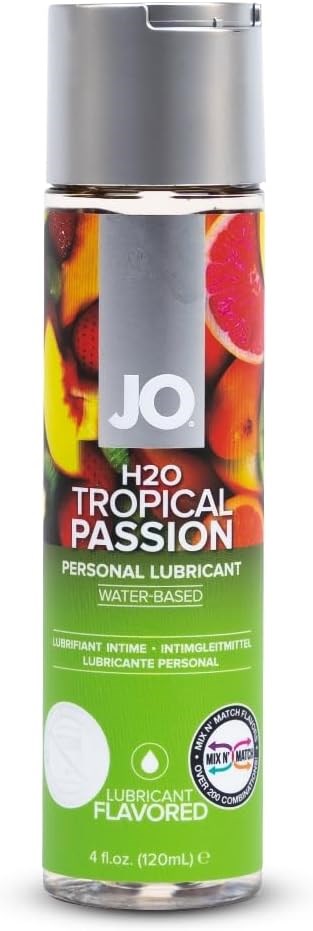 System Jo JO Tropical Passion Water Based Lubricant Natural Flavored Formula - - Water Based Lubes