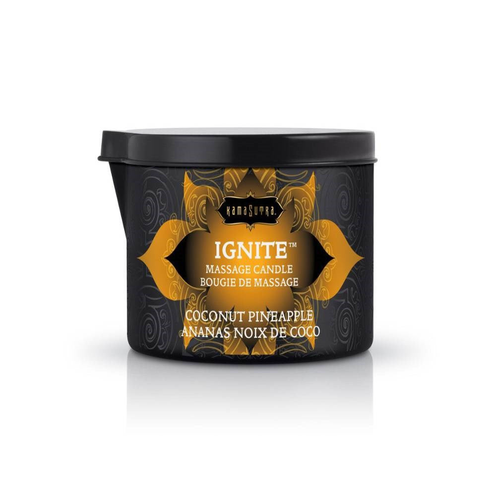 Kama Sutra IGNITE Romantic Massage Candle Burns Into Warm Arousal Oil - - Bath and Intimate Fragrances