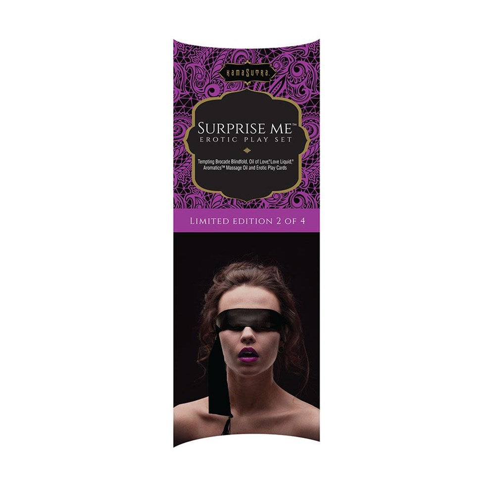 Kama Sutra SURPRISE ME Collectible Erotic Playset with Blindfold and Cards - - Sex Kits