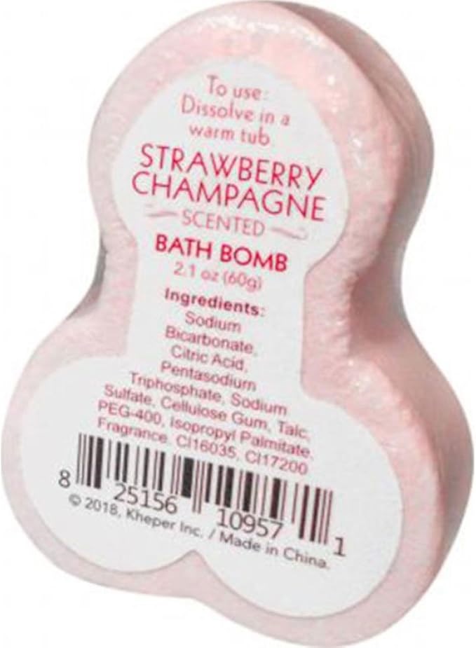 Kheper Games Naughty Penis Shape Bath Bomb - - Party Gifts and Novelties