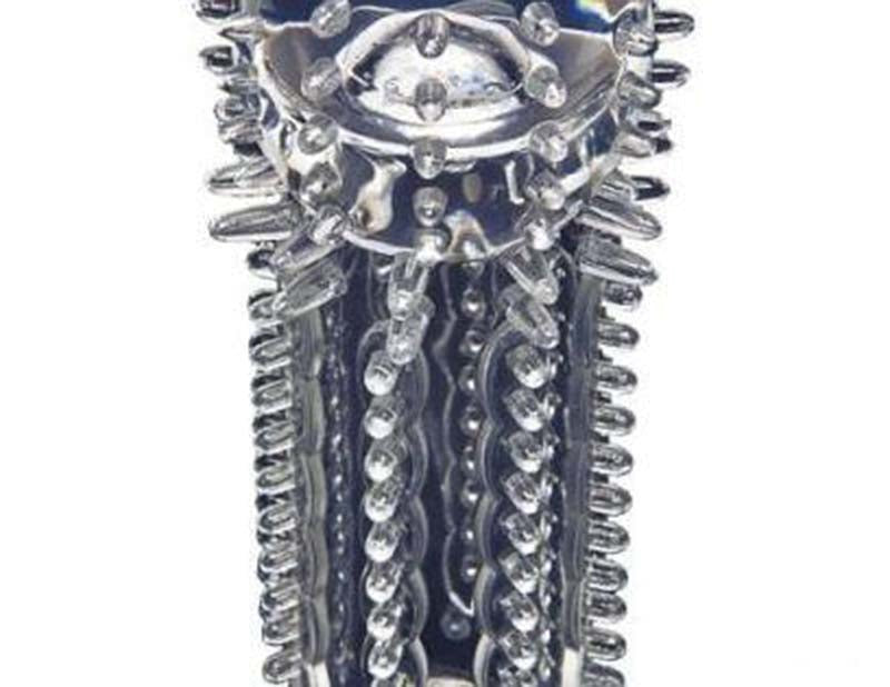 Doc Johnson OptiMALE Stimulator Extension Penis Sleeve with Ball Strap - - Penis Sleeves and Extenders