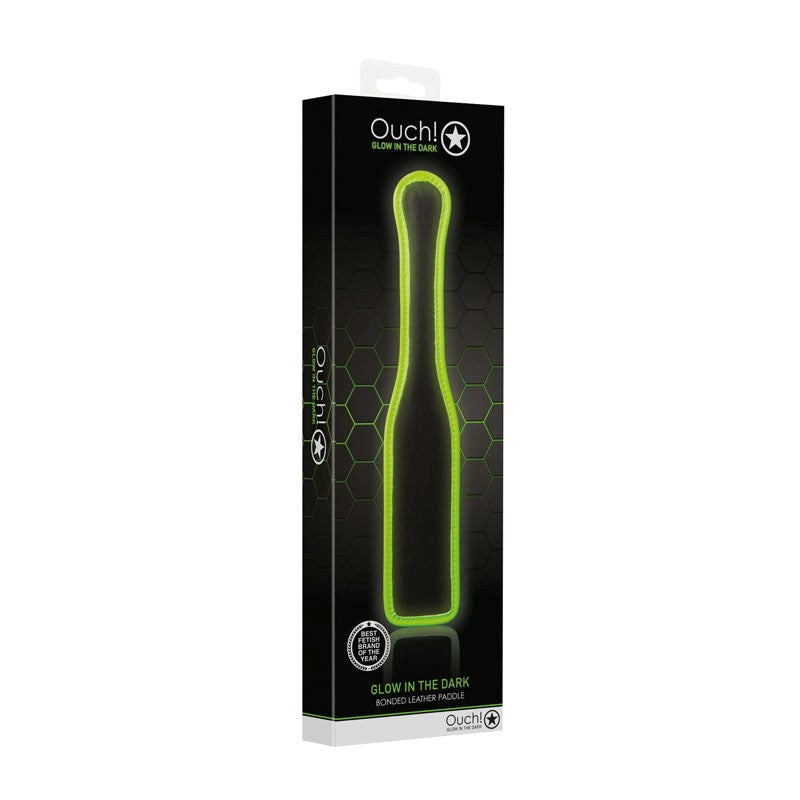 Shots Toys OUCH! Glow in Dark Paddle Luminescent BDSM Impact Play - - Paddles And Slappers