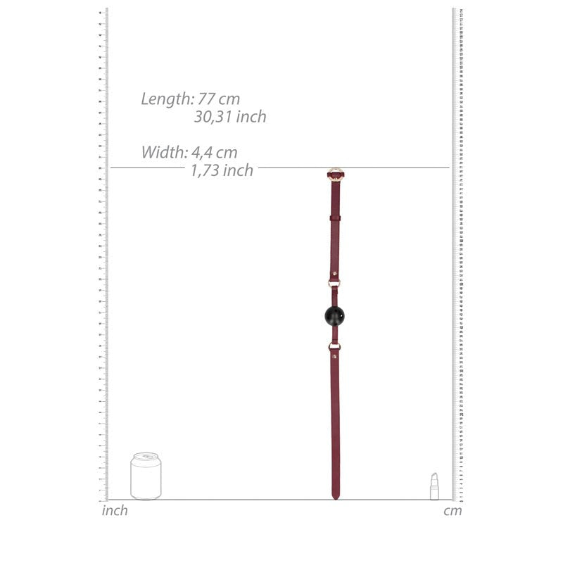 Shots Toys OUCH! Halo Breathable Ball Gag with Golden Accents - - Bondage Gags and Bits