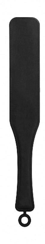 Shots Toys OUCH! Silicone Textured Paddle Black Diamond Textured BDSM - - Paddles And Slappers
