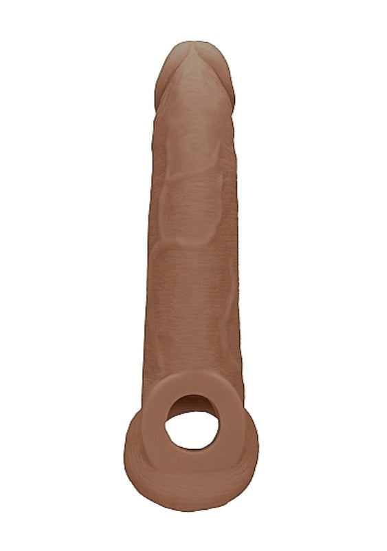 Shots Toys Realrock Skin Penis Sleeve 9 Inch Realistic Enhancement - - Penis Sleeves and Extenders