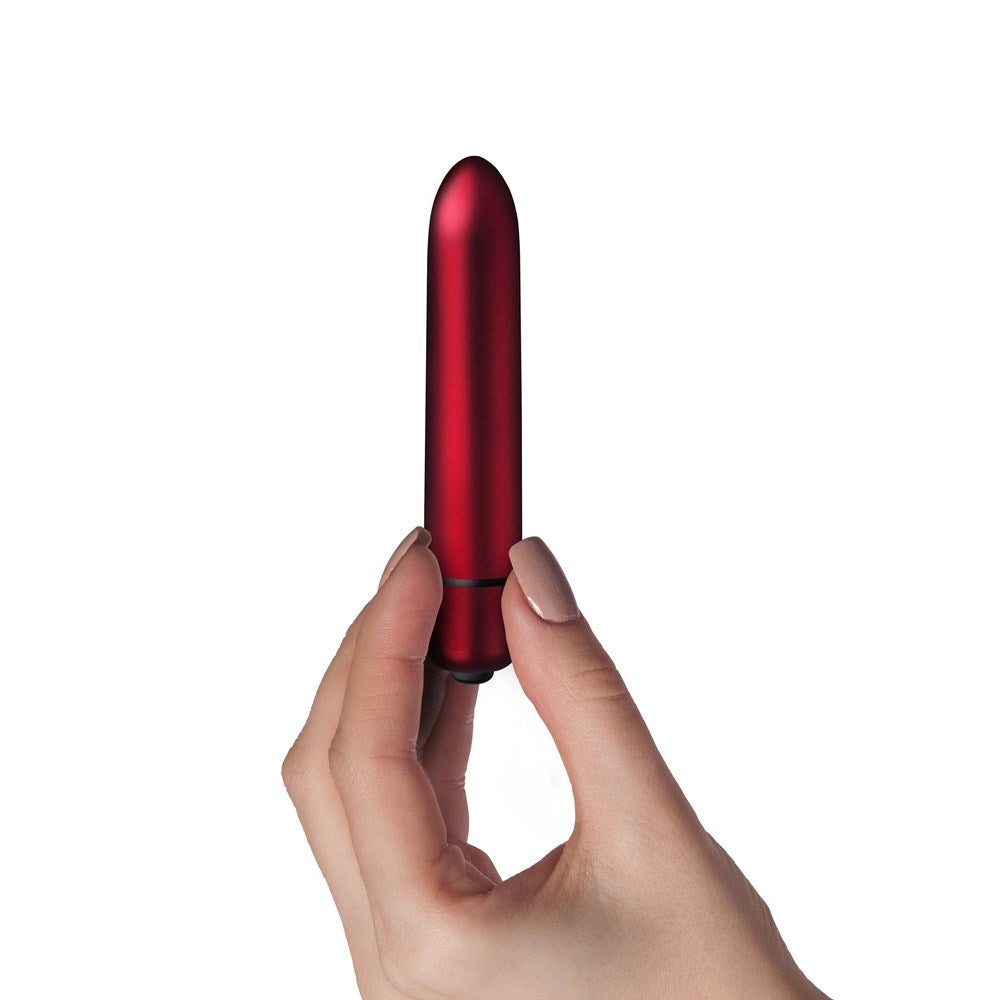 Rocks Off Truly Yours Scarlet Velvet Bullet Vibrator Single Speed Power - - Bullet Vibrators