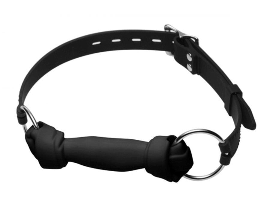 XR Brands Silicone Bone Gag for BDSM Puppy Play Training - - Bondage Gags and Bits