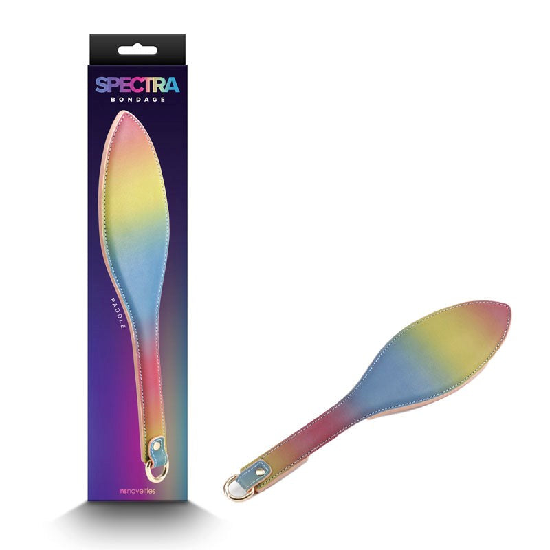 NS Novelties Spectra Bondage Paddle Premium PU Leather Impact Play Tool - - Paddles And Slappers