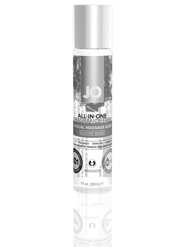 System Jo All In One Massage Glide Fragrance Free Sensual Oil 30ml Long Lasting - - Silicone Based Lubes