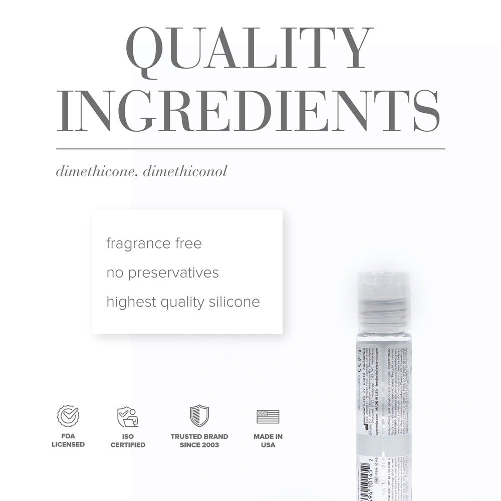 System Jo All In One Massage Glide Fragrance Free Sensual Oil 30ml Long Lasting - - Silicone Based Lubes