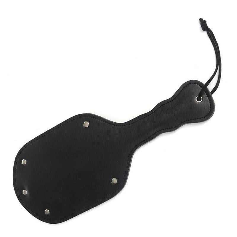 Hells Couture TabuToys Ping Pong Wide Leather Paddle for Impact Play - - Paddles And Slappers