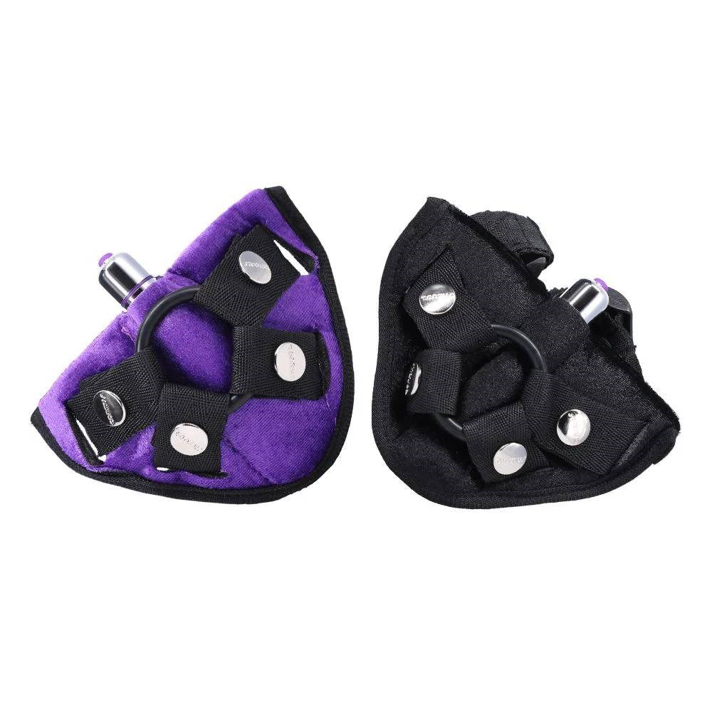 Tantus Vibrating Strap On Harness with Bullet Vibrator and Adjustable Fit - - Strap On Sextoys