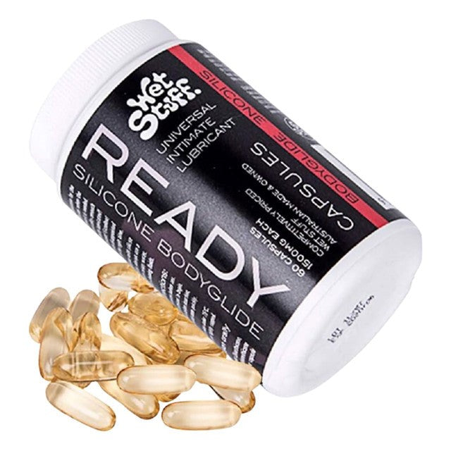 Wet Stuff Ready Silicone Bodyglide 60 Capsules Jar - - Silicone Based Lubes