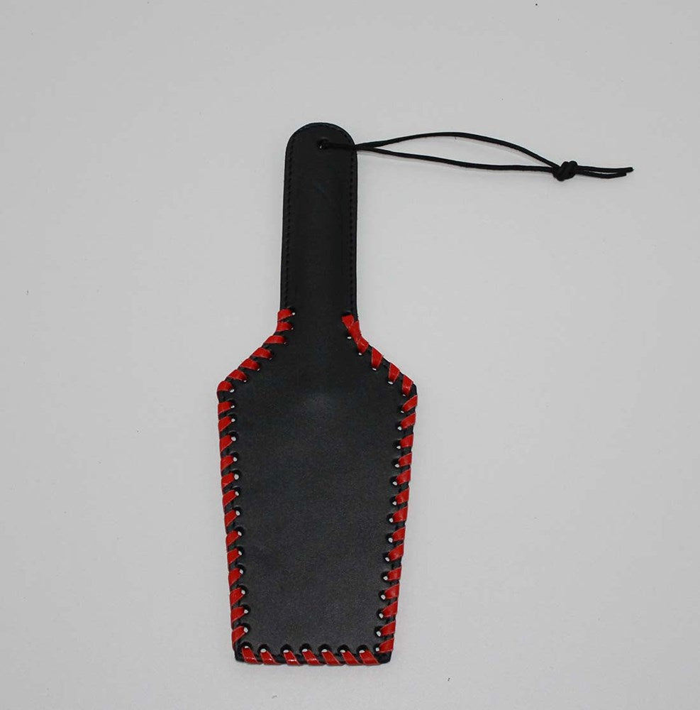 Hells Couture Whip it baby Rectangular 32cm Leather Paddle BDSM Impact - - Paddles And Slappers