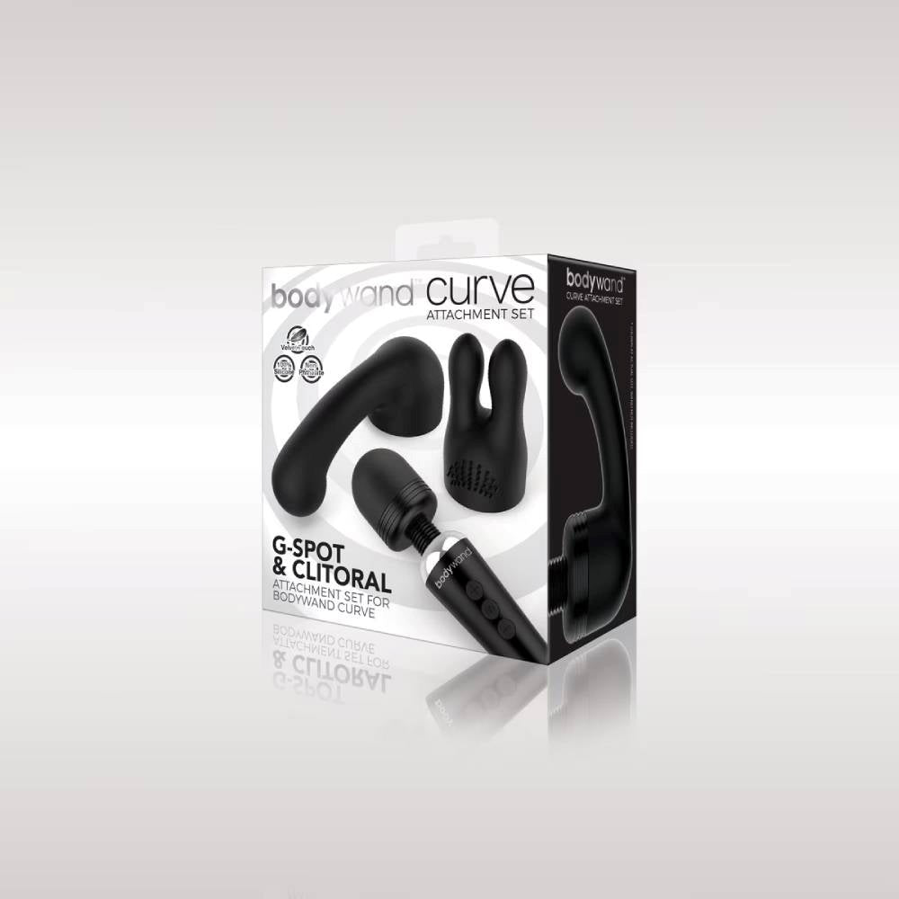 Xgen Products Bodywand Curve Vibrator Accessory Dual Attachment Set - - Vibrator Accessories