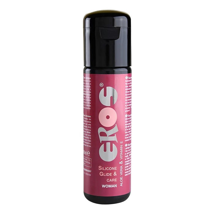 Eros Silicone Glide and Care 100ml Long Lasting Silicone Lubricant - - Silicone Based Lubes
