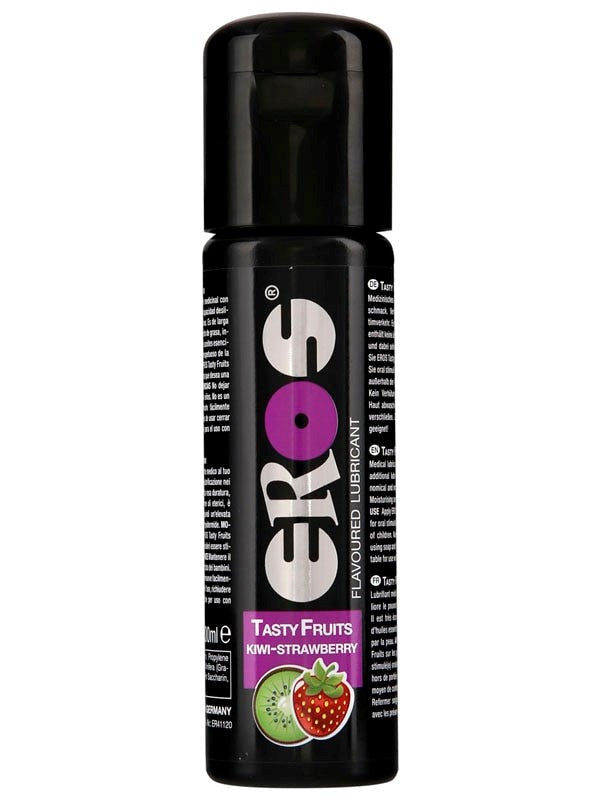 Eros Tasty Fruits KIWI STRAWBERRY 100ml Flavored Lubricant - - Water Based Lubes