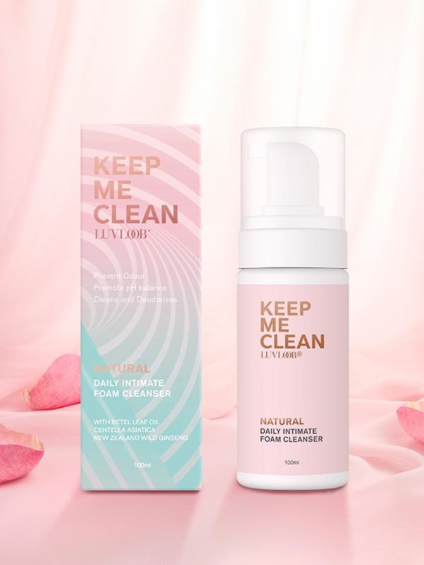 Luvloob Keep Me Clean Foam Cleanser 100ml Antibacterial Sex Toy Cleaner - - Adult Toy Cleaner