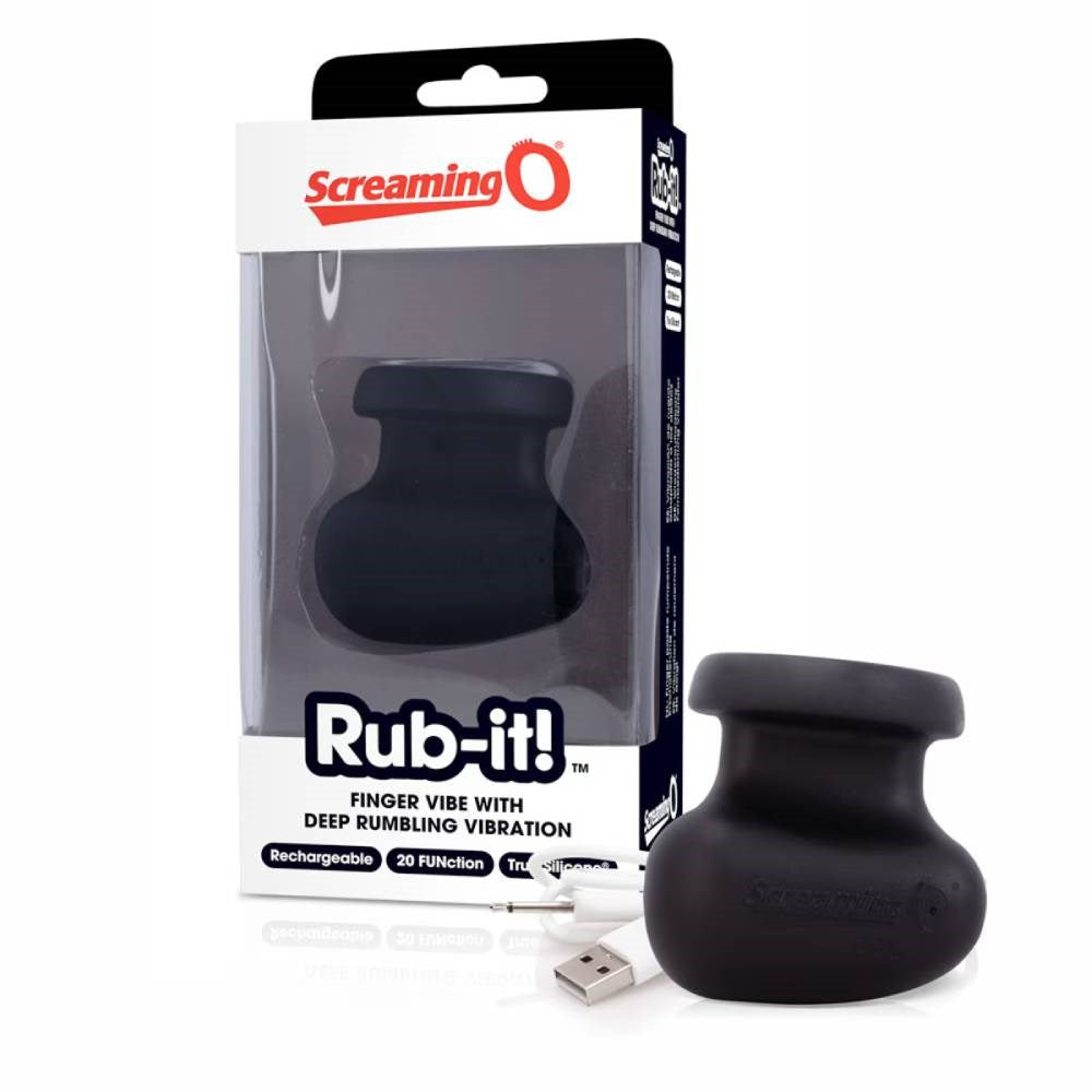 Screaming O Charged Rub it Rechargeable Finger Vibrator 6 Pack 20 Functions - - Finger and Tongue Vibrators