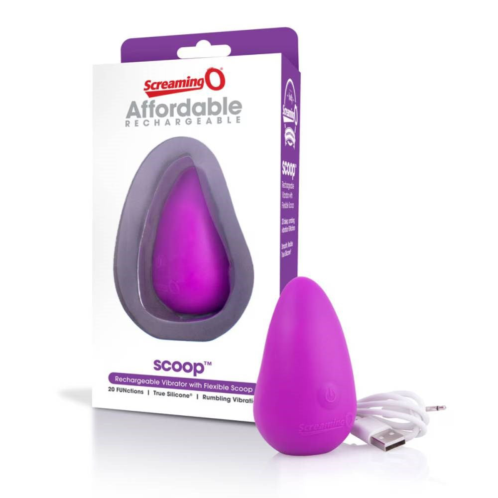 Screaming O Scoop 20 Functions Rechargeable Massager with Flexible Design - - Personal Massagers