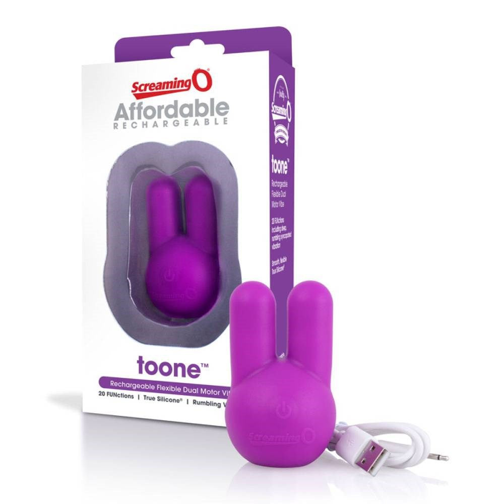 Screaming O Toone Rechargeable Flexible Dual Motor Vibrator Dual Motors - - Personal Massagers