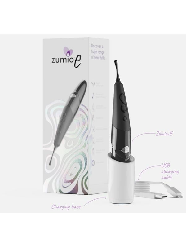 Zumio E Ebony Clitoral Stimulator with SpiroTIP Rotating Technology - - Clit Ticklers and Pulsators