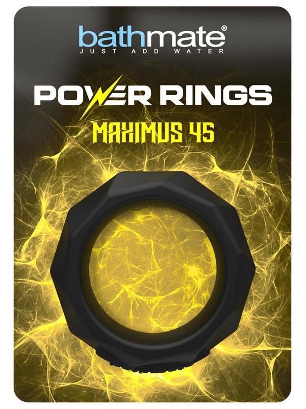 Bathmate Power Ring Maximus 45mm Cock Ring Premium Silicone Enhancement - - Cock Rings