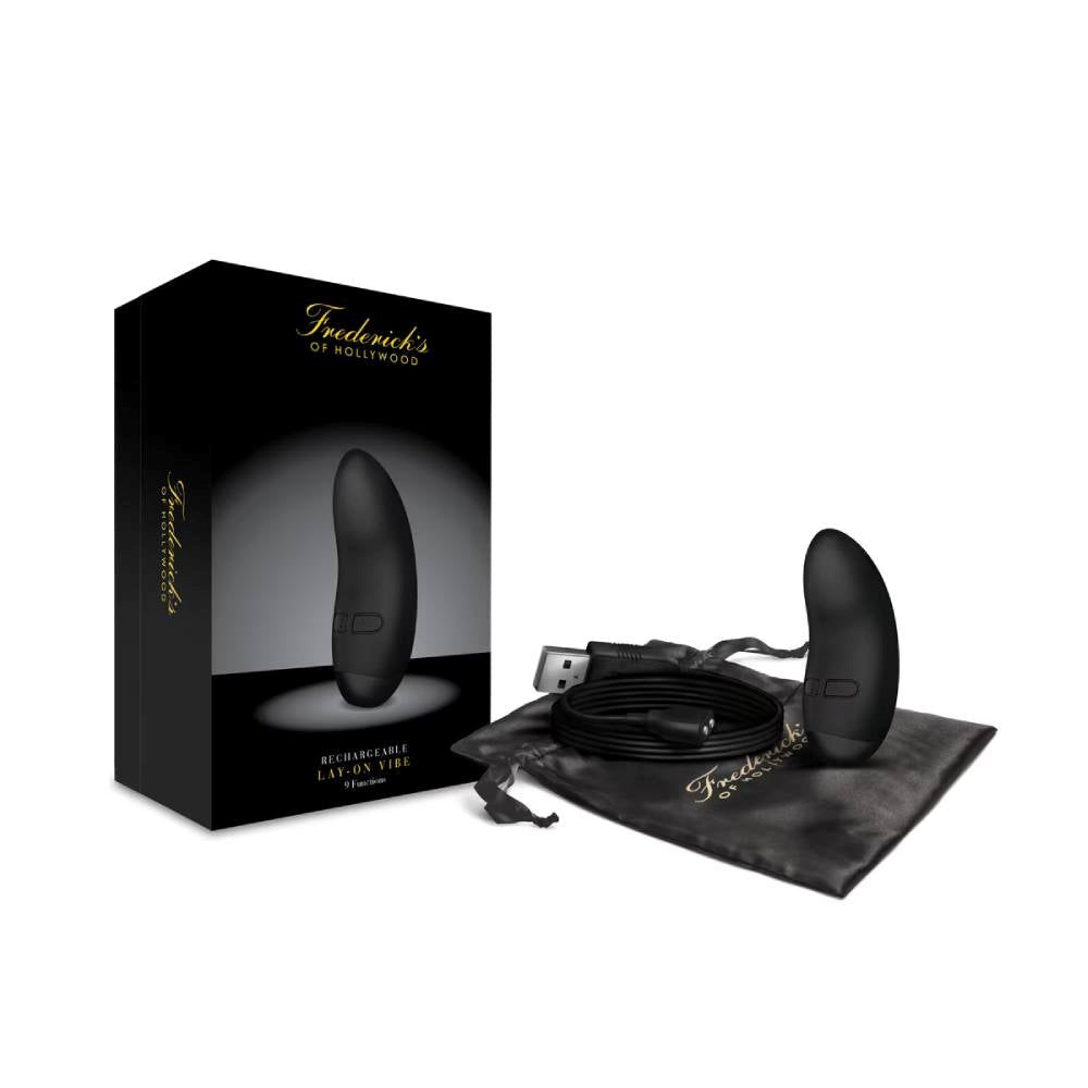 Fredericks of Hollywood Rechargeable Lay On Vibrator with 9 Functions - - Personal Massagers