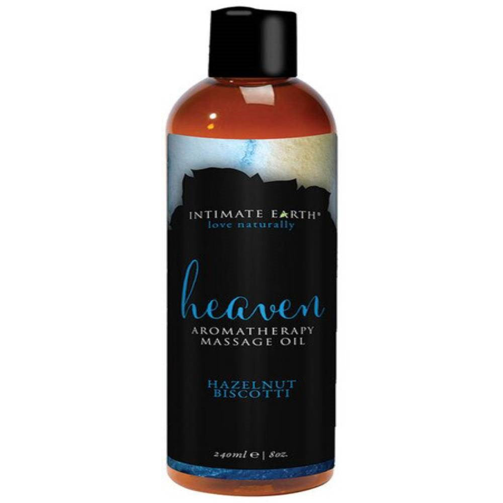 Intimate Earth Heaven Hazelnut Biscotti Massage Oil Sensual Aromatherapy - - Massage Oils and Lubricants