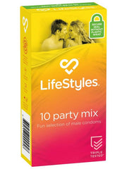 LifeStyles Party Mix Condoms 10s - - Condoms