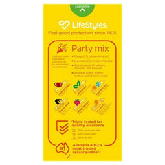 LifeStyles Party Mix Condoms 10s - - Condoms