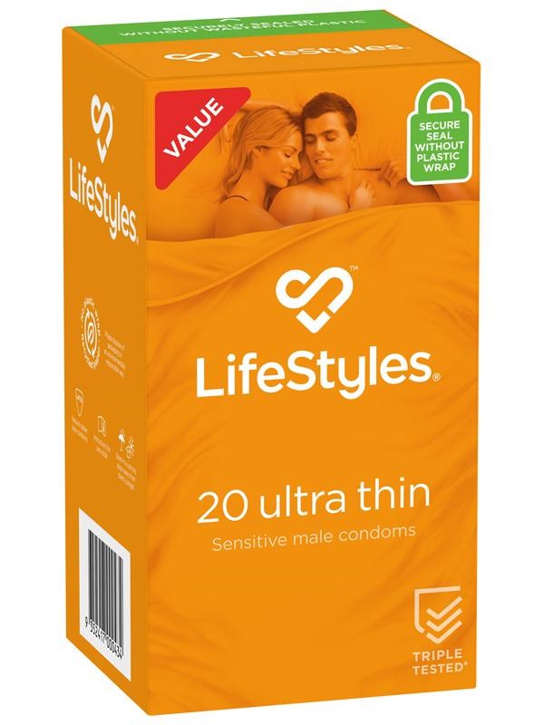 LifeStyles ULTRA THIN Condoms 20s - - Condoms