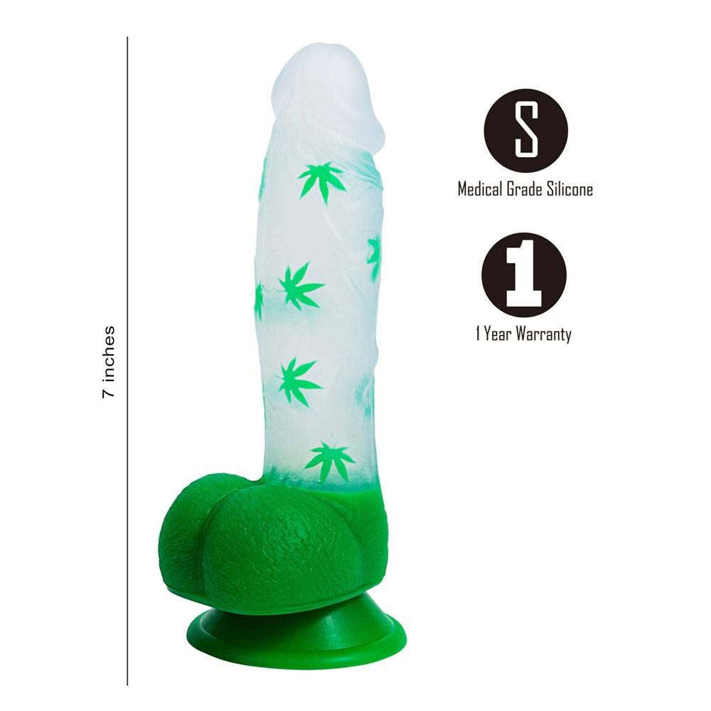 Maia Toys Maia LEIF Leaf Print Realistic Dong with Suction Cup Base - - Realistic Dildos