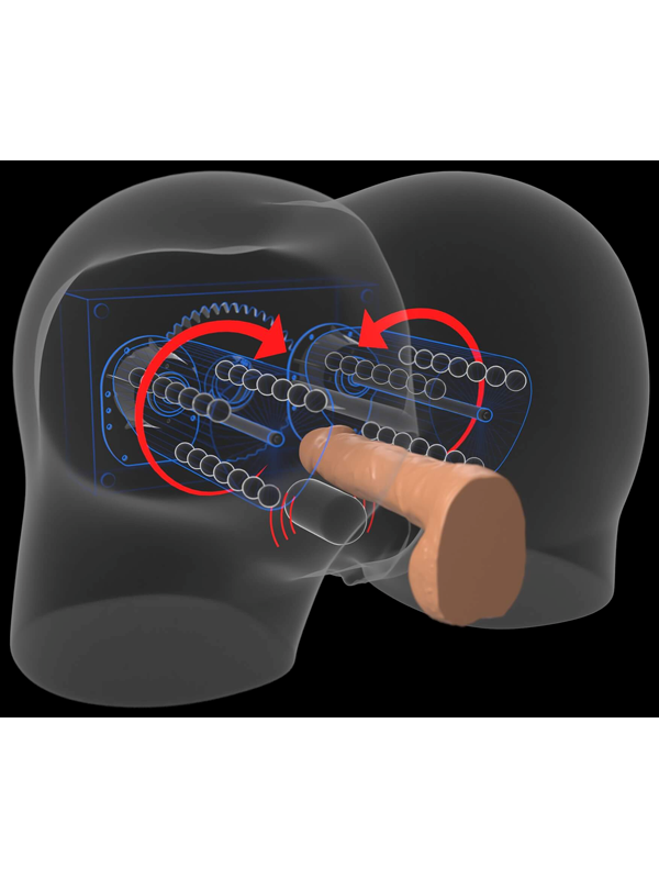 Doc Johnson Main Squeeze Signature Strokers Skye Blue Ultraskyn Pocket Pussy - - Masturbators and Strokers