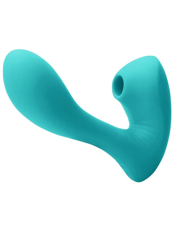 NS Novelties INYA Sonnet Suction Vibrator Teal Dual G Spot Clitoral - - G-Spot Vibrators