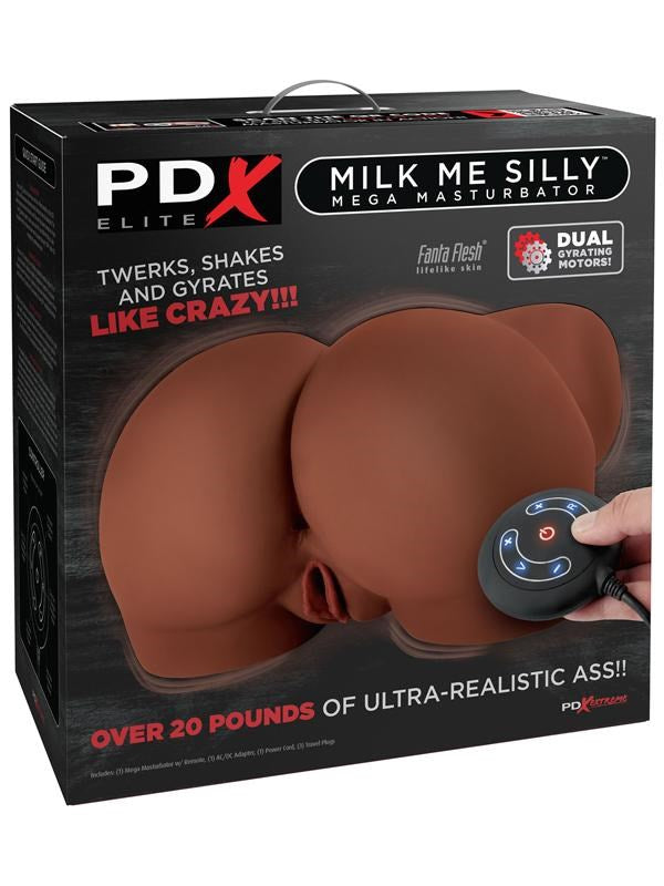 Pipedream Products PDX Elite Milk Me Silly Male Mega Masturbator Brown - - Masturbators and Strokers