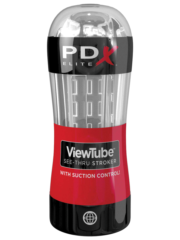 Pipedream Products PDX Elite ViewTube See Thru Male Stroker Display 12 Count - - Masturbators and Strokers