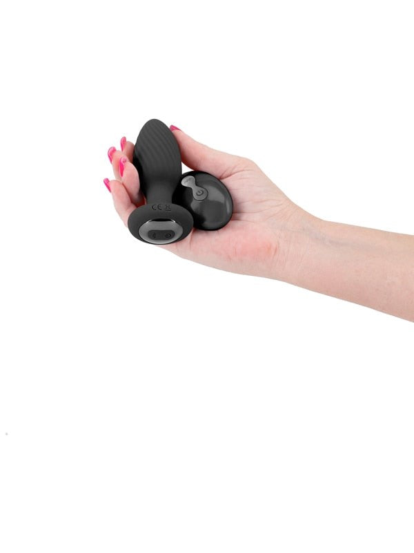 NS Novelties Renegade Alpine Vibrating Butt Plug Black with Remote Control - - Butt Plugs
