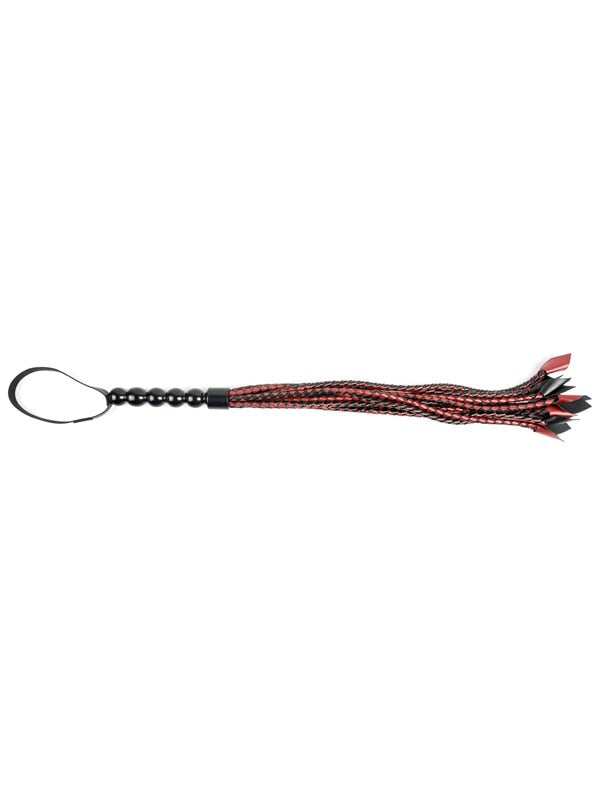 Sportsheets Saffron Braided Flogger Premium Whip Nine Strand Impact Sex Toy - - Whips And Crops