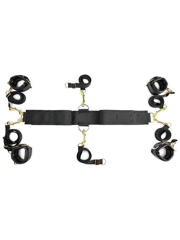 Sportsheets Special Edition Under the Bed Restraint System with Golden Hardware - - Cuffs and Restraints