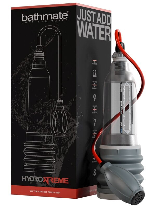 Bathmate Hydroxtreme8 Crystal Clear Penis Pump with Handball Control - - Penis Pumps And Stretchers