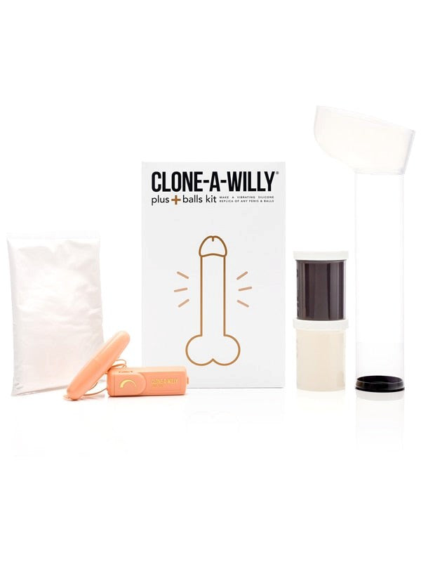 Empire Labs Clone A Willy Plus Balls Kit Deep Skin Tone Vibrating Dildo - - Sex Kits
