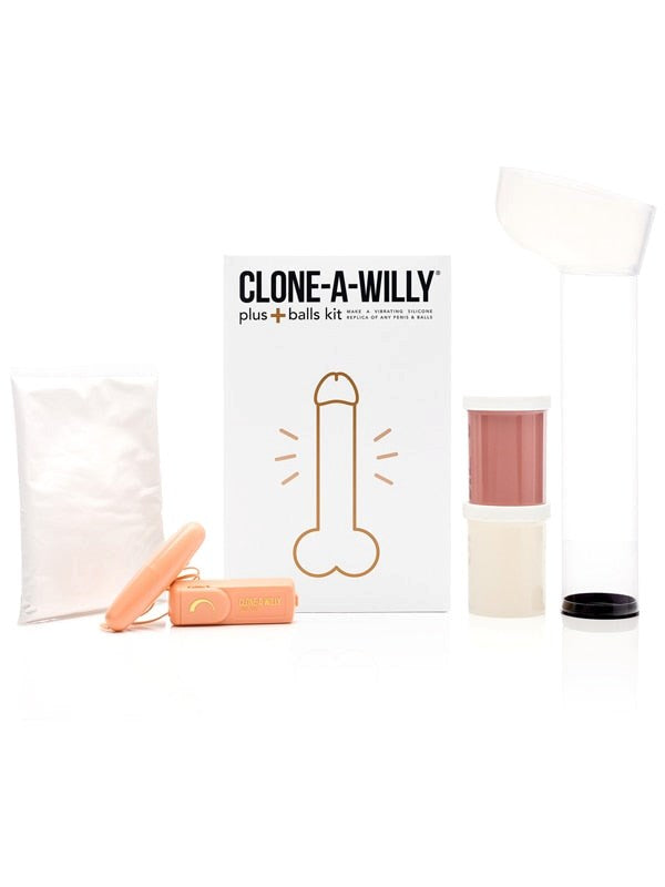 Empire Labs Clone A Willy Plus Balls Kit Medium Skin Tone Creates Custom Dildo - - Sex Kits