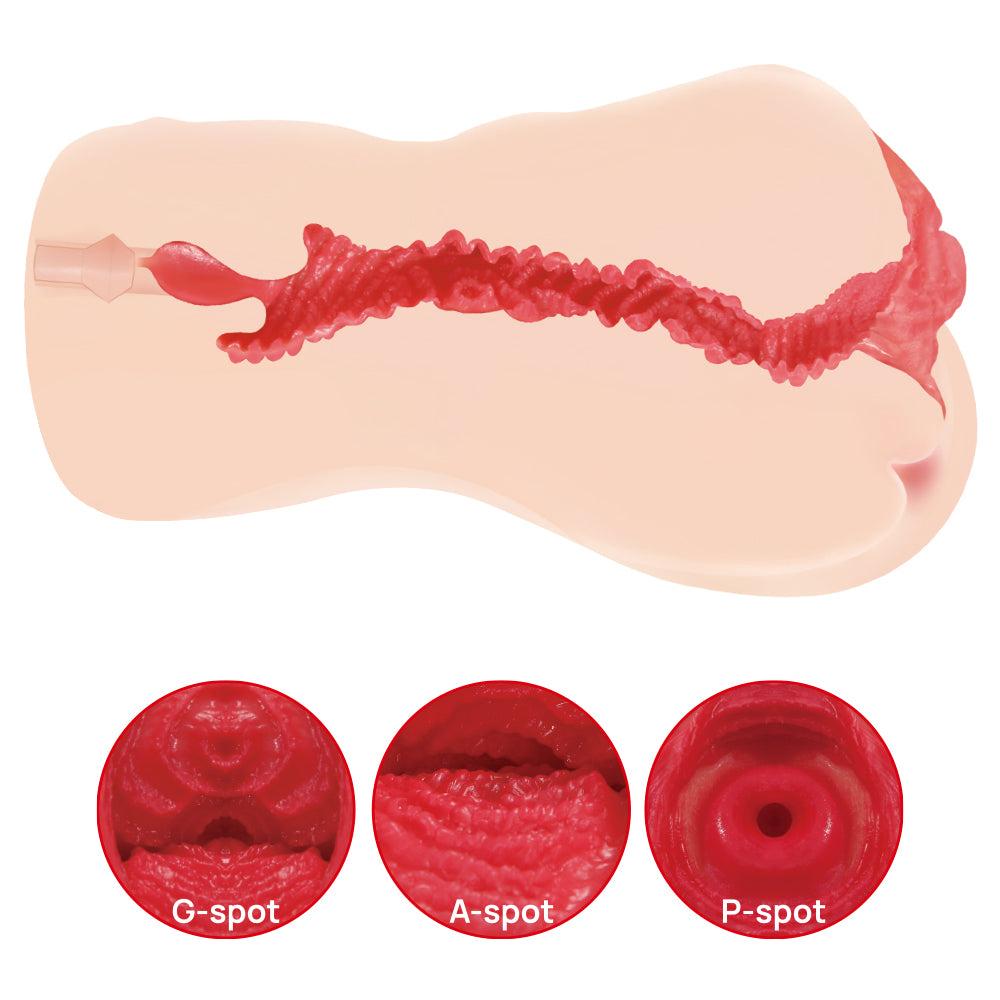 Kokos Jenny Onahole 005 Dual Layer Realistic Vagina Stroker - Flesh - Masturbators and Strokers